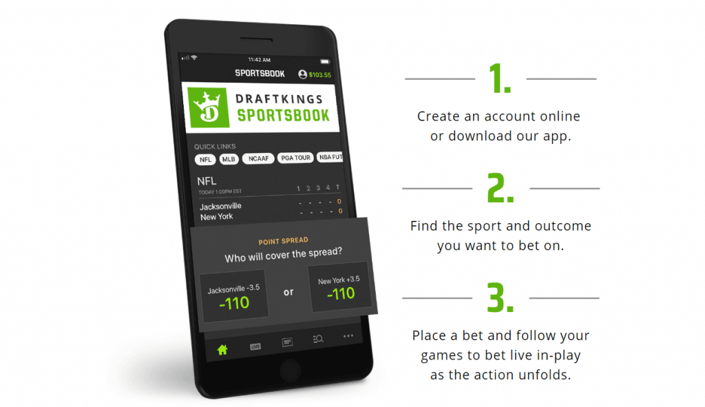 DraftKings mobile app signup